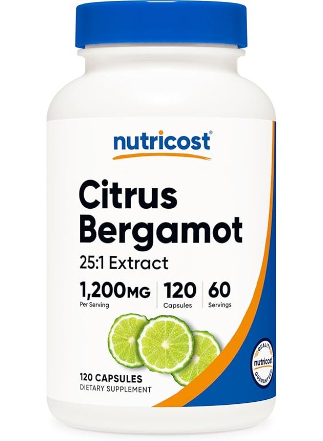 Nutricost, Citrus Bergamot, 120 Capsules (600 mg per Capsule) - Image 1